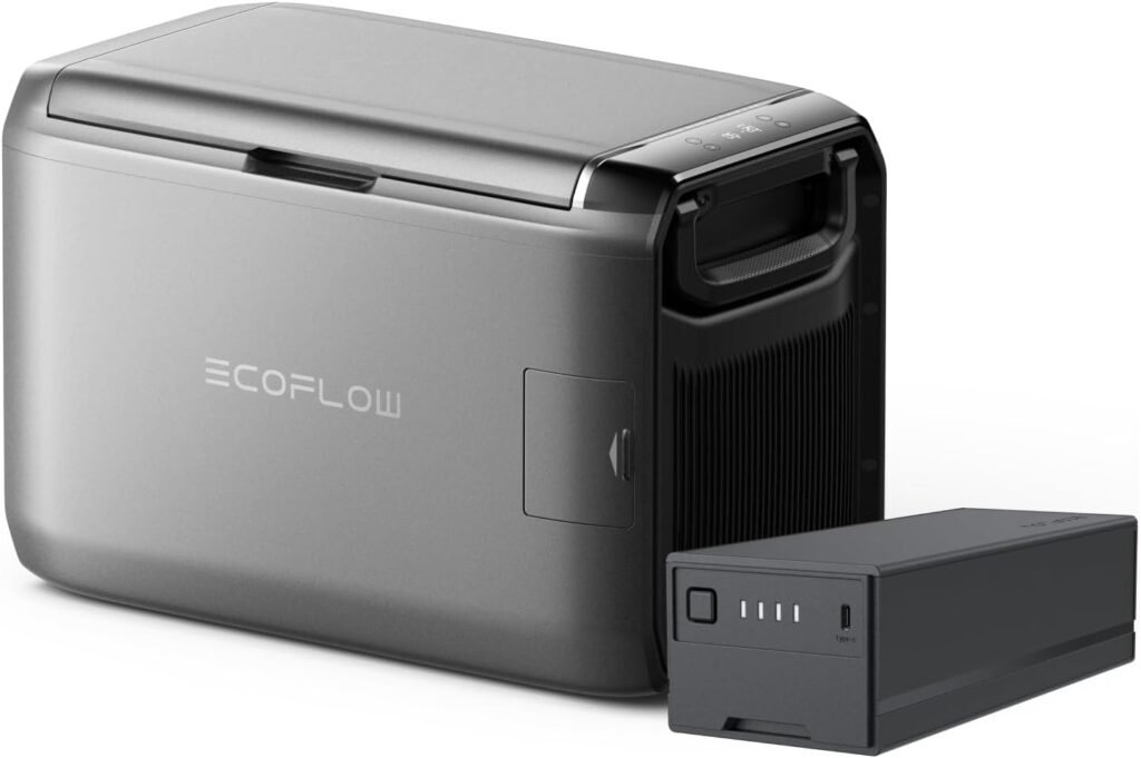 EF ECOFLOW GLACIER Classic 45L Portable Fridge Freezer with Battery, 39H Cooling Car Refrigerator, Battery Powered with App Control, 6 Charging Options, FastQuiet Electric Cooler for Camping, RV EF ECOFLOW GLACIER Classic 45L Portable Fridge Freezer with Battery, 39H Cooling Car Refrigerator, Battery Powered with App Control, 6 Charging Options, FastQuiet Electric Cooler for Camping, RV