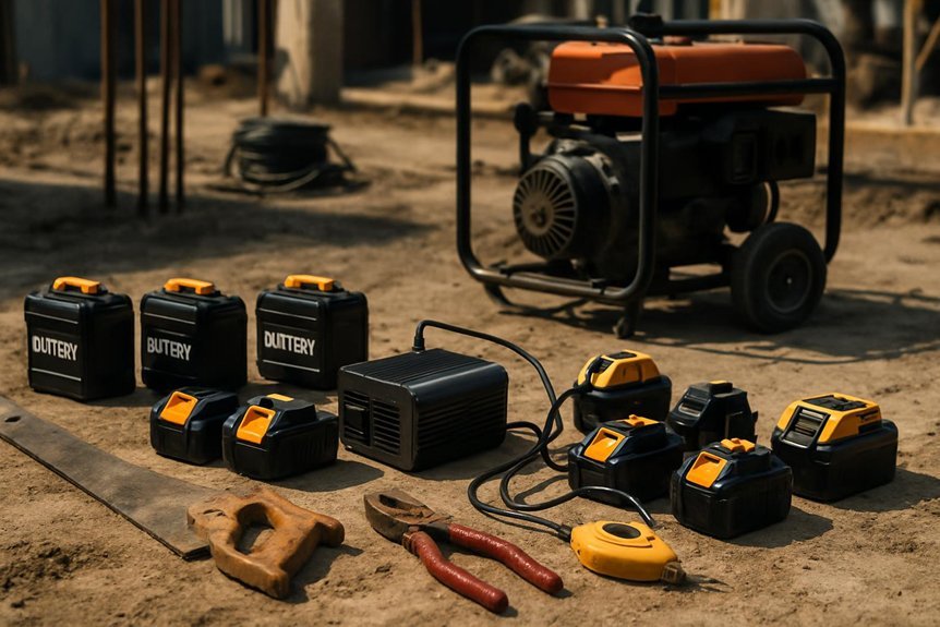 batteries inverters generators powering efficiency