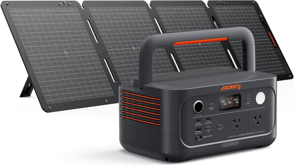 Jackery Explorer v2 Portable Power Station, 512Wh LiFePO4 Battery, 500W AC/1000W Peak, Solar Generator for Camping, Outdoors, and Power Outages