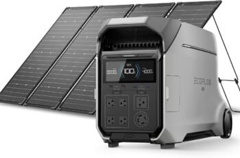 EF ECOFLOW Power Station 4096Wh DELTA Pro 3 with 4X125W Solar Panels