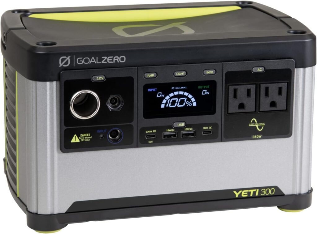 Goal Zero Yeti Portable Power Station, 297Wh LiFePO4, Solar Ready Goal Zero Yeti Portable Power Station, 297Wh LiFePO4, Solar Ready