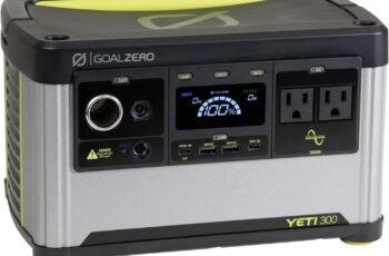 Goal Zero Yeti 300 Portable Power Station, 297Wh LiFePO4, Solar Ready