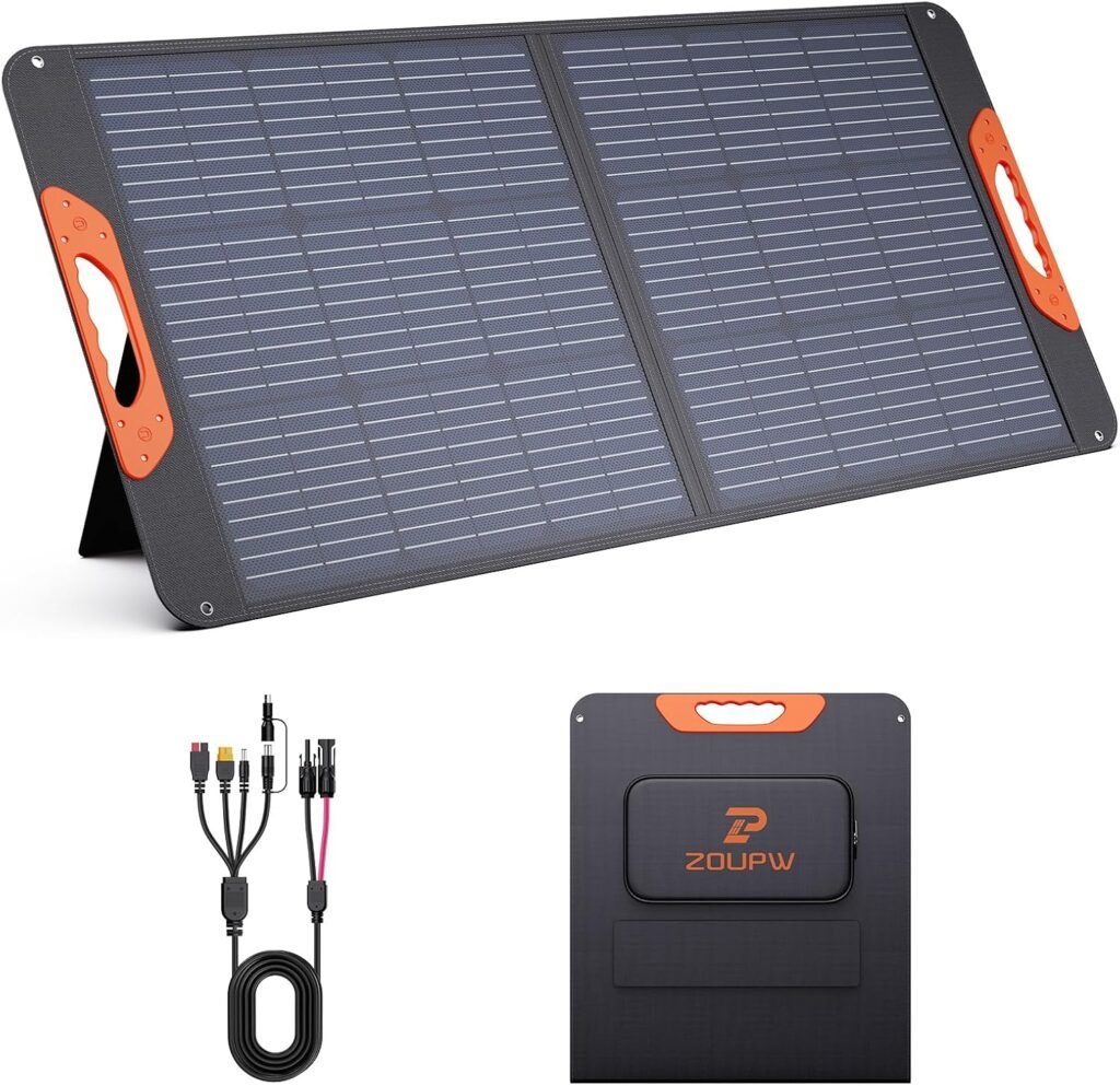 ZOUPW 100W Portable Solar Panel for Power Station,23.5% Efficiency Mono Foldable Solar Charger for Jackery/Ecoflow River/Anker/Bluetti,IP67 Waterproof for Camping RV Off-Grid Emergency Power ZOUPW 100W Portable Solar Panel for Power Station,23.5% Efficiency Mono Foldable Solar Charger for Jackery/Ecoflow River/Anker/Bluetti,IP67 Waterproof for Camping RV Off-Grid Emergency Power