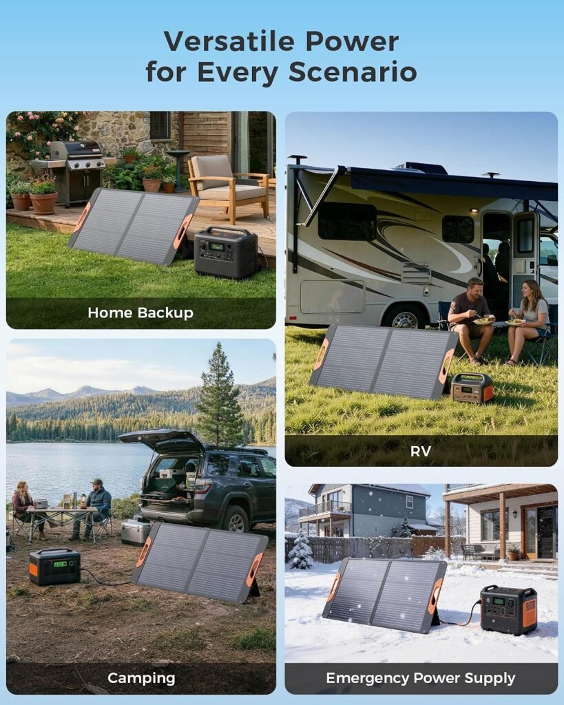 ZOUPW 100W Portable Solar Panel for Power Station,23.5% Efficiency Mono Foldable Solar Charger for Jackery/Ecoflow River/Anker/Bluetti,IP67 Waterproof for Camping RV Off-Grid Emergency Power ZOUPW 100W Portable Solar Panel for Power Station,23.5% Efficiency Mono Foldable Solar Charger for Jackery/Ecoflow River/Anker/Bluetti,IP67 Waterproof for Camping RV Off-Grid Emergency Power