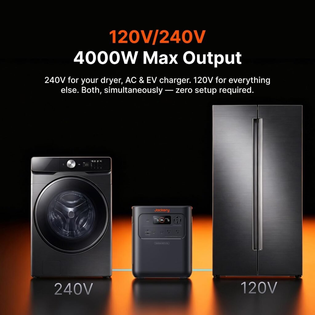 Jackery HomePower Pro Max Power Station, 3584Wh, 2000W 120V/4000W 240V Jackery HomePower Pro Max Power Station, 3584Wh, 2000W 120V/4000W 240V