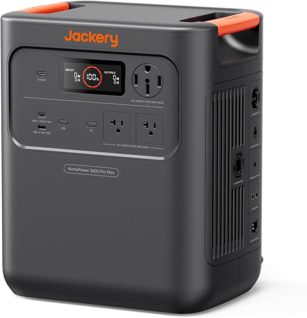 Jackery HomePower Pro Max Power Station, 3584Wh, 2000W 120V/4000W 240V Jackery HomePower Pro Max Power Station, 3584Wh, 2000W 120V/4000W 240V